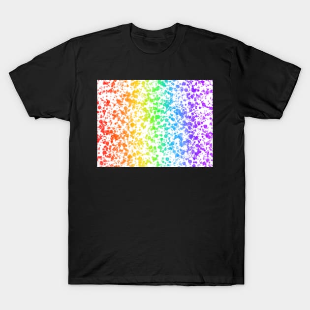 Rainbow splatter T-Shirt by tothemoons